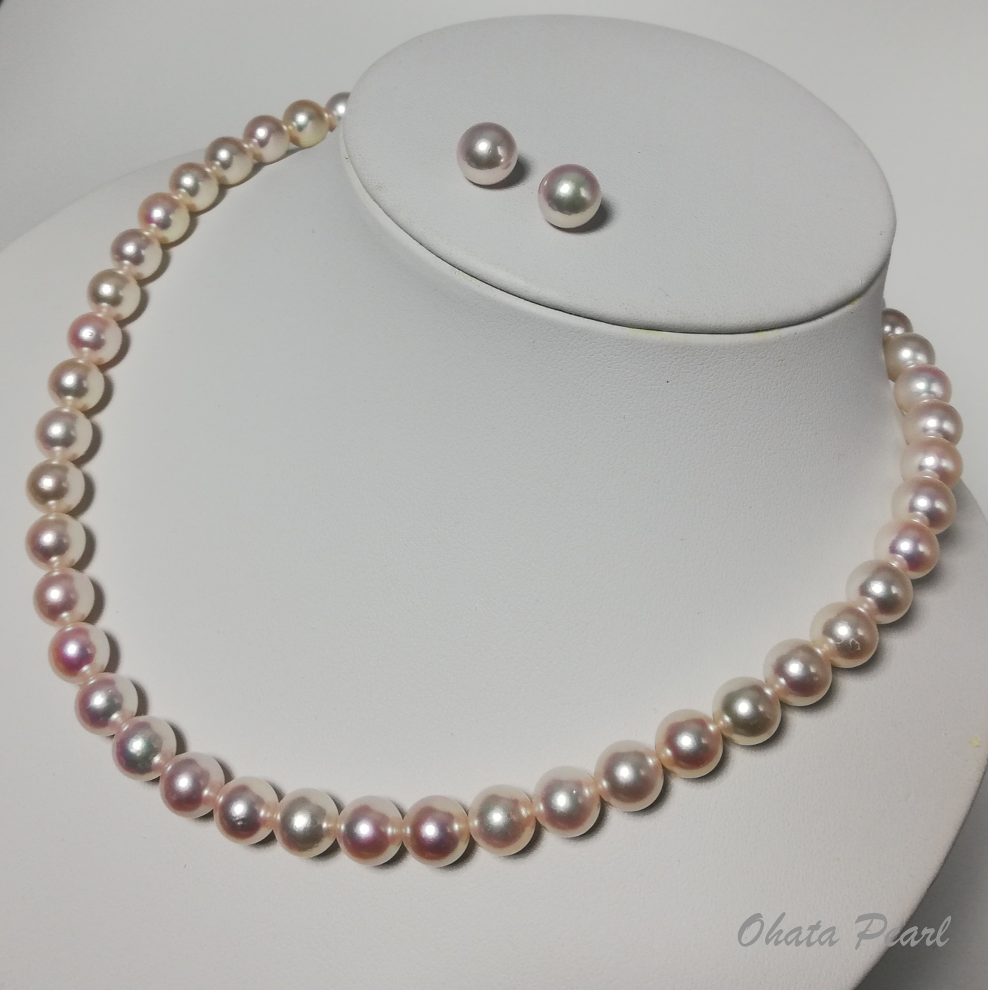 大ハタパール工業ネットショップ / NEH8590高品質アコヤ真珠ネックレス